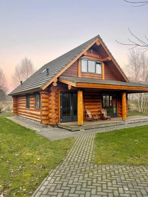 Unieke Houten Villa Met Sauna In Twente - 6P Den Ham Ngoại thất bức ảnh